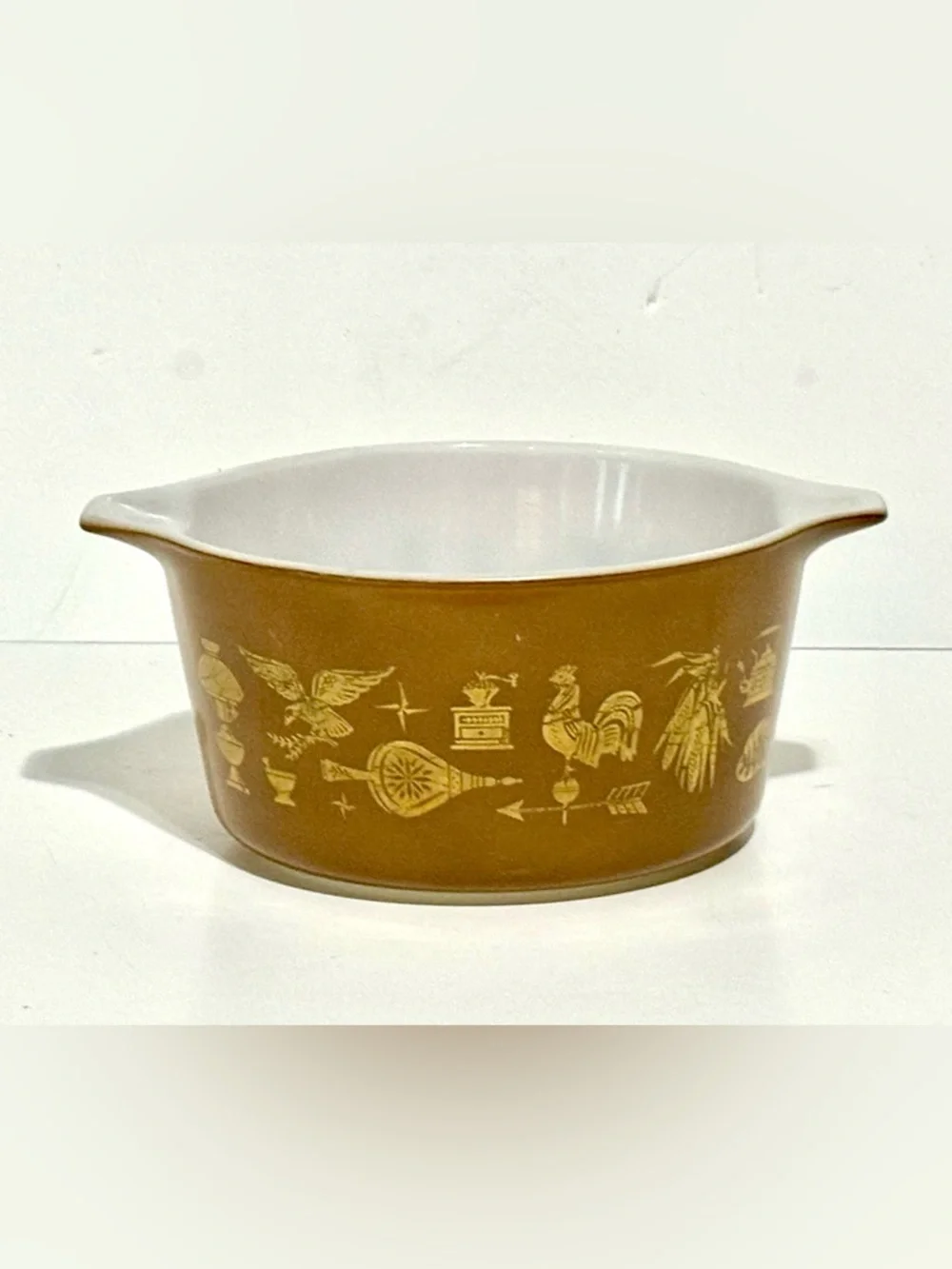 Vintage Pyrex Early American Bake Serve Store Dish #473 1 QT NO LID